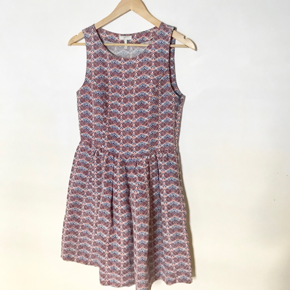 Joie Chevron Dress ~ Linen & Silk ~ NWOT